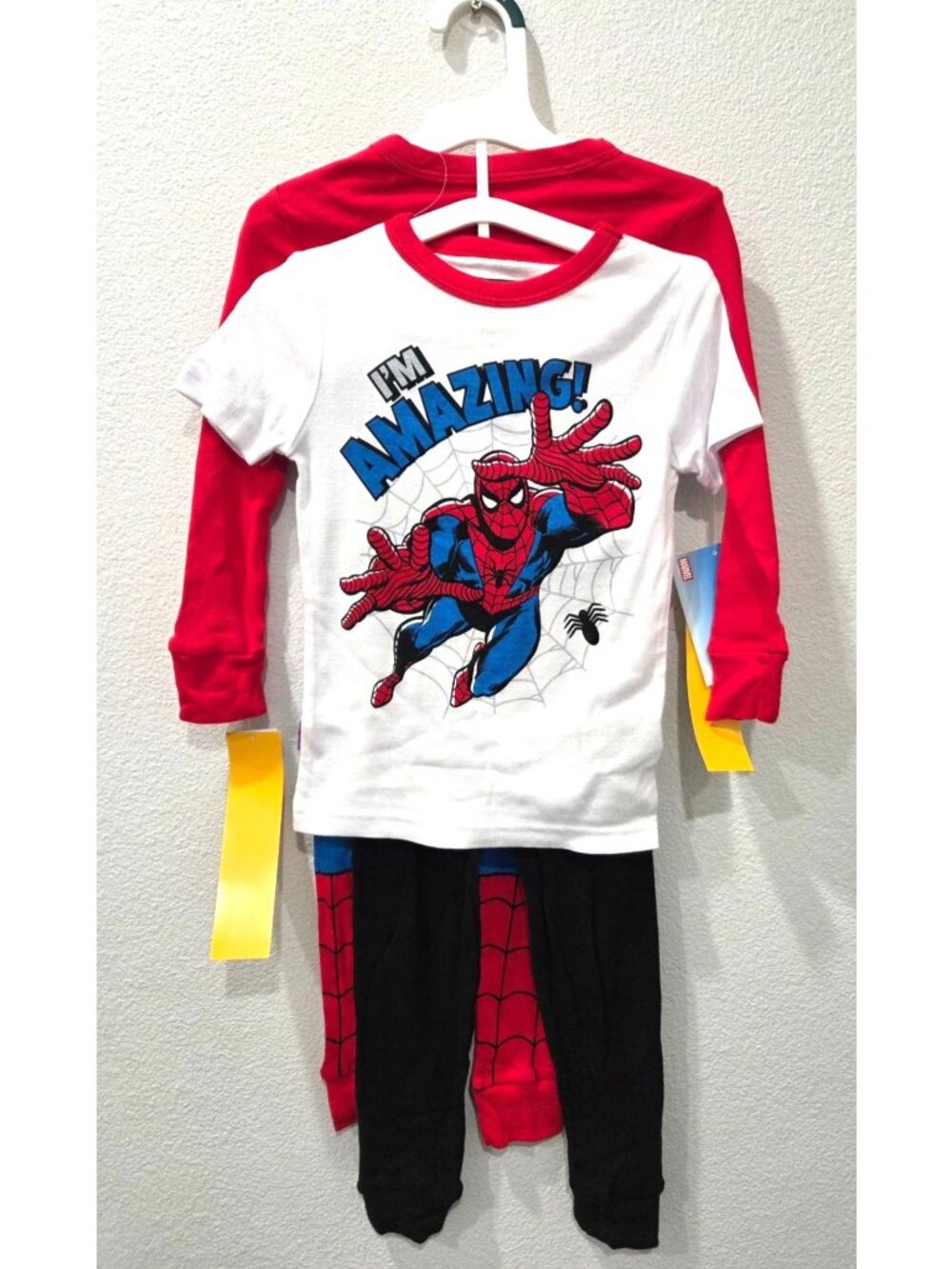 Marvel Spider-Man 4-Piece Toddler Pajama Set Size 4T Snug Fit